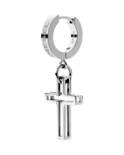 Edelstahlkreole - Ohrringe - Unisex - Silber