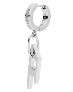 Edelstahlkreole - Ohrringe - Unisex - Silber