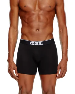 Einfarbige, lange Retropants im Dreierpack - Boxershorts - Herren - Schwarz
