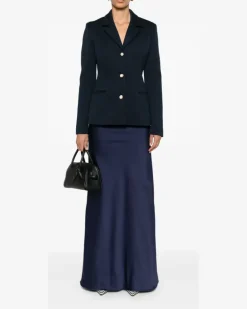 Einreihiger Anzug aus Monogramm-Jacquard - Blau
