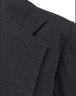 Einreihiger Anzug mit Tasche - Blau