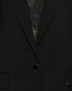 Einreihiger Anzug - Schwarz