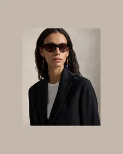 Einreihiger Leinenblazer Black