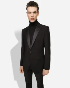 Einreihiger Smoking-anzug Martini Aus Wolle - Mann Anzüge Und Blazer Blau Wolle