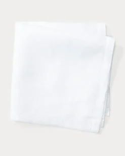 Einstecktuch aus Leinen White