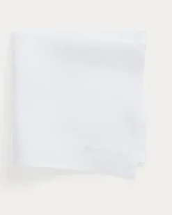 Einstecktuch aus Leinen White