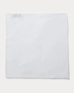 Einstecktuch aus Leinen White