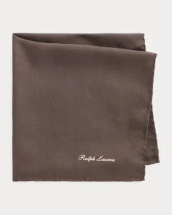 Einstecktuch aus Seide Brown