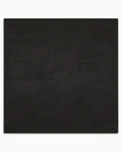 Einstecktuch aus Seide Schwarz