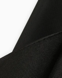 Einstecktuch aus Seide Schwarz
