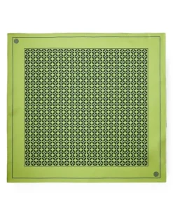 Einstecktuch mit geometrischem Print - Grün