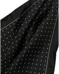 Einstecktuch mit Polka Dots - Schwarz