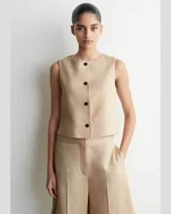 Elegante Weste Beige