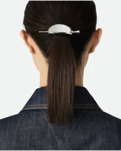 Ellipse Haarspange-Silber - Damen