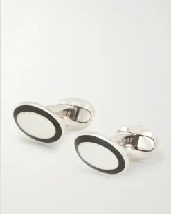 Enamel Sterling Silver Cufflinks