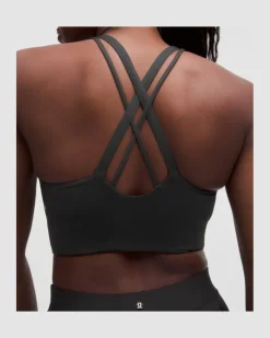 Energy Hochgeschlossener Longline-BH Evolve, Mittlerer Halt für B–D-Cups für Frauen – Größe in Black