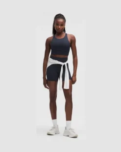 Energy Hochgeschlossener Longline-BH Evolve, Mittlerer Halt für B–D-Cups für Frauen – Größe in True Navy