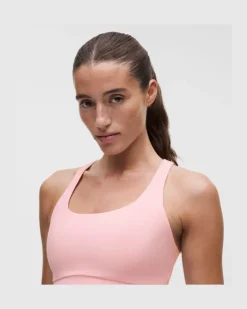 Energy Longline-BH mit mittlerem Halt für B–D-Cups Evolve für Frauen – Größe in Pink Pearl