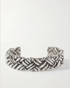 Engraved Sterling Silver Cuff
