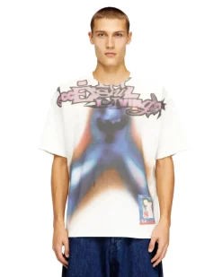 Entspannte Baumwoll-T-Shirt mit Digitaldruck - T-Shirts - Herren - Bunt