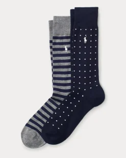 2er-Pack Socken mit Streifen Blue