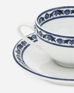 2er-set Espressotassen Mit Untertasse Aus Porzellan - Espressotassen Mehrfarbig
