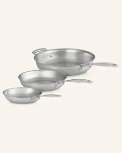 3er-Set Pfannen silber No