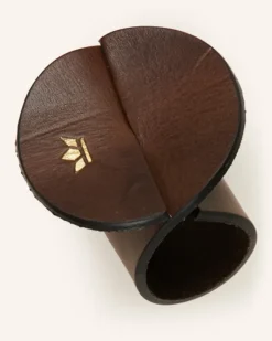 4er-Set Serviettenringe braun Dunkelbraun
