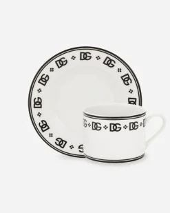 2er-set Teetassen Mit Untertasse Aus Porzellan - Teetassen Mehrfarbig
