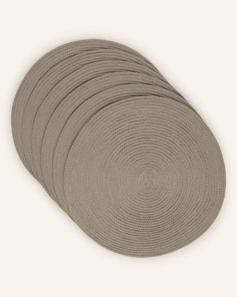 6er-Tischset Poi beige Taupe