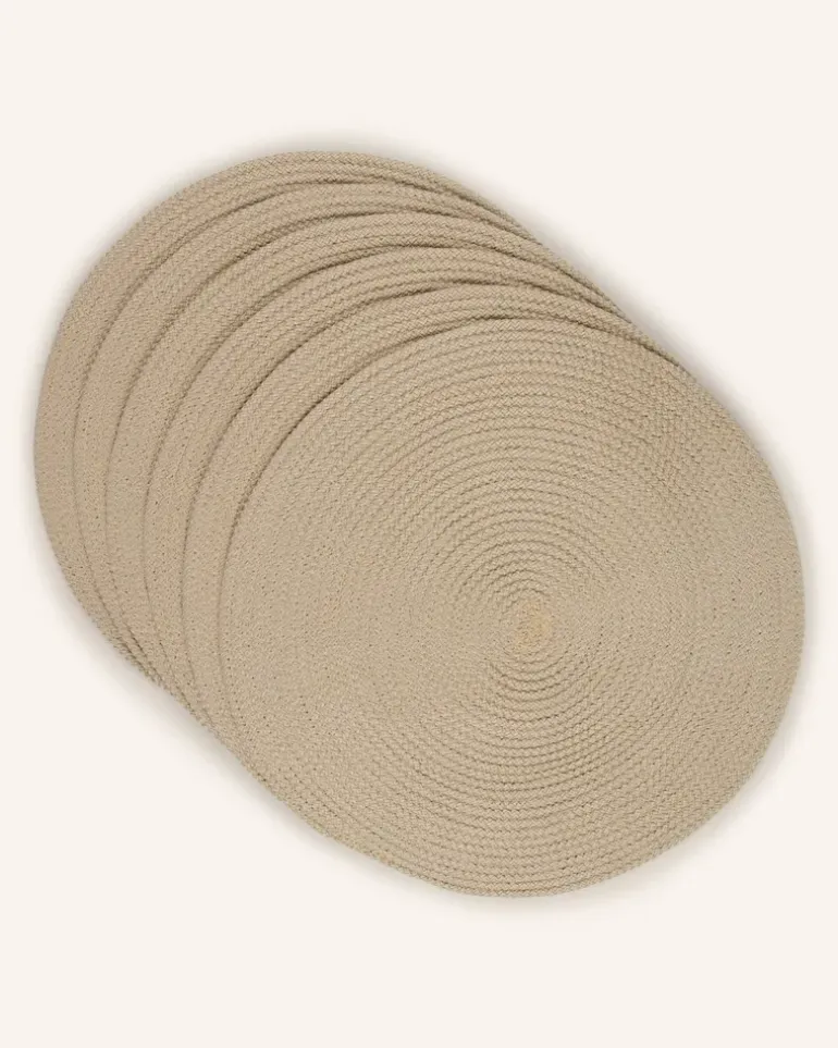 6er-Tischset Poi braun Beige