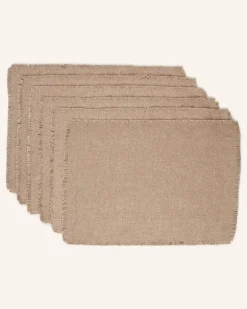 6er-Tischset Siya beige