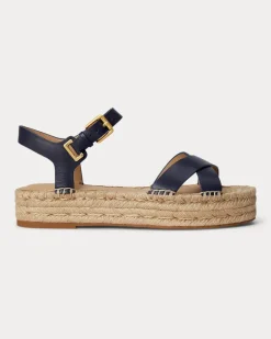 Espadrille Emeryn aus Leder Blue