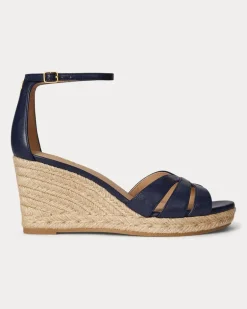 Espadrille Nellie aus Nappaleder Blue