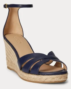 Espadrille Nellie aus Nappaleder Blue