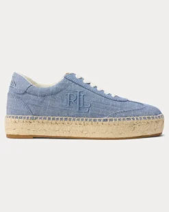 Espadrille-Sneaker Luize aus Chambray Blue
