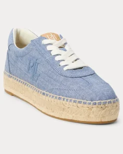 Espadrille-Sneaker Luize aus Chambray Blue