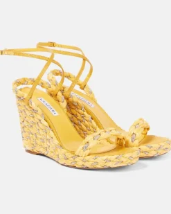 Espadrille-Wedges Costiera Crystal Gelb