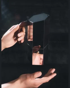 Espressokocher Menhir silber