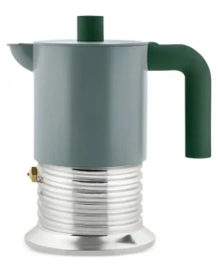 Espressokocher mit geripptem Design - Grün