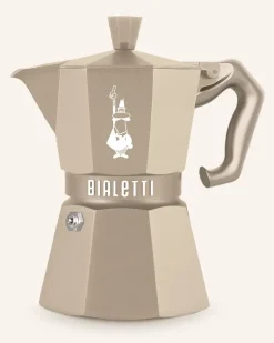 Espressokocher Moka Exclusive beige Silber