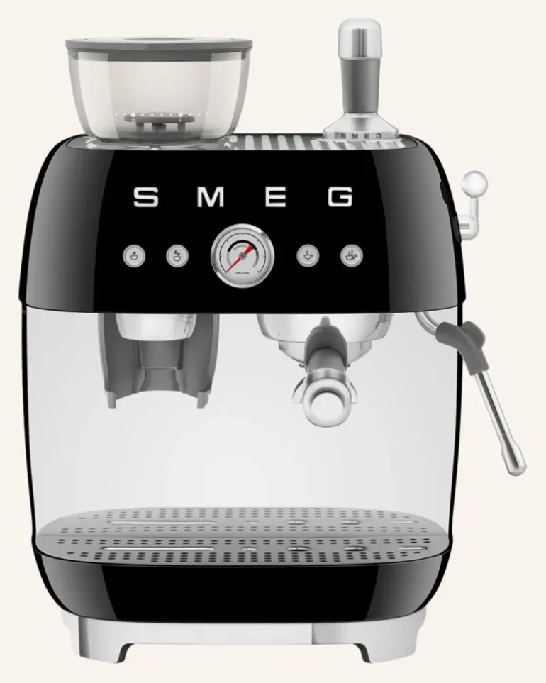 Espressomaschine ecf03 Mit Kaffeemühle schwarz