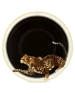 Espresso-Service mit Tiger-Print - Schwarz