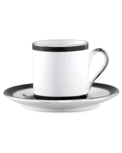 Espresso-Service mit Zebra-Motiv - Weiß