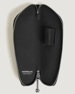 Etui für 1 Schreibgerät aus Leder mit Krokoprägung - Schwarz - Leder - MB220484 - Schreibgeräteetuis