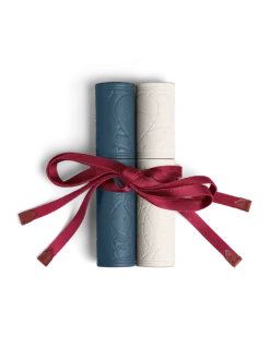 Etui für 2 Schreibgeräte Meisterstück Romeo & Juliet aus hochwertigem Leder - Elfenbein - Leder - MB222429 - Schreibgeräteetuis