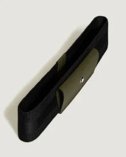 Etui für 1 Schreibgerät mit elastischem Band aus hochwertigem Leder - Khaki - Leder - MB221378 - Schreibgeräteetuis