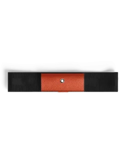 Etui für 1 Schreibgerät mit elastischem Band aus hochwertigem Leder - Mandarine - Leder - MB221438 - Schreibgeräteetuis