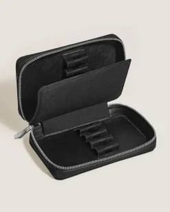 Etui für 8 Schreibgerät mit Reißverschluss aus Sartorial Leder - Schwarz - Leder - MB220374 - Schreibgeräteetuis