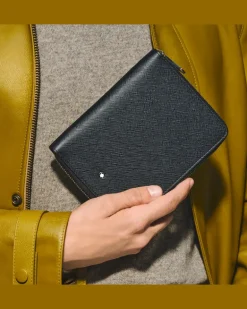 Etui für 5 Schreibgerät mit Reißverschluss aus Sartorial Leder - Schwarz - Leder - MB220372 - Schreibgeräteetuis